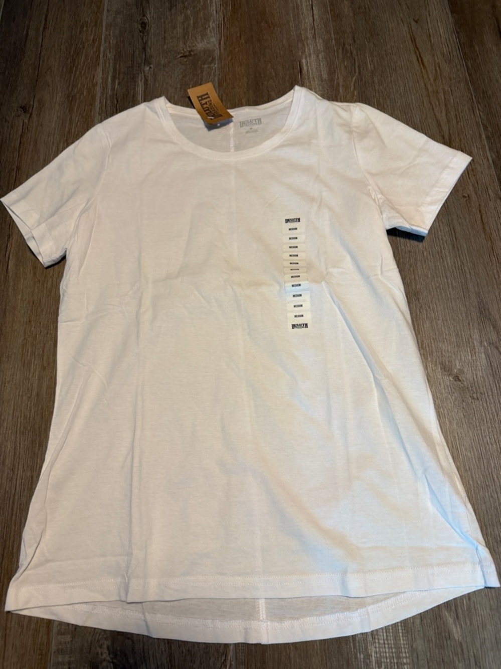 Duluth Trading Co White Crewneck Tee